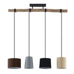 Amilia 4 Taklampa Black/Grey/Beige - Lindby