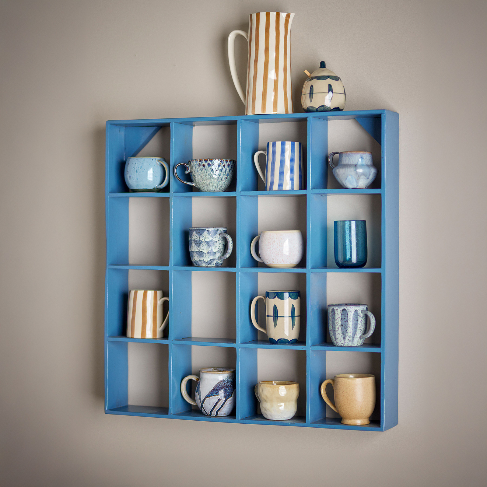 Étagère Bekka, bleue, hauteur 70 cm, bois - Bloomingville