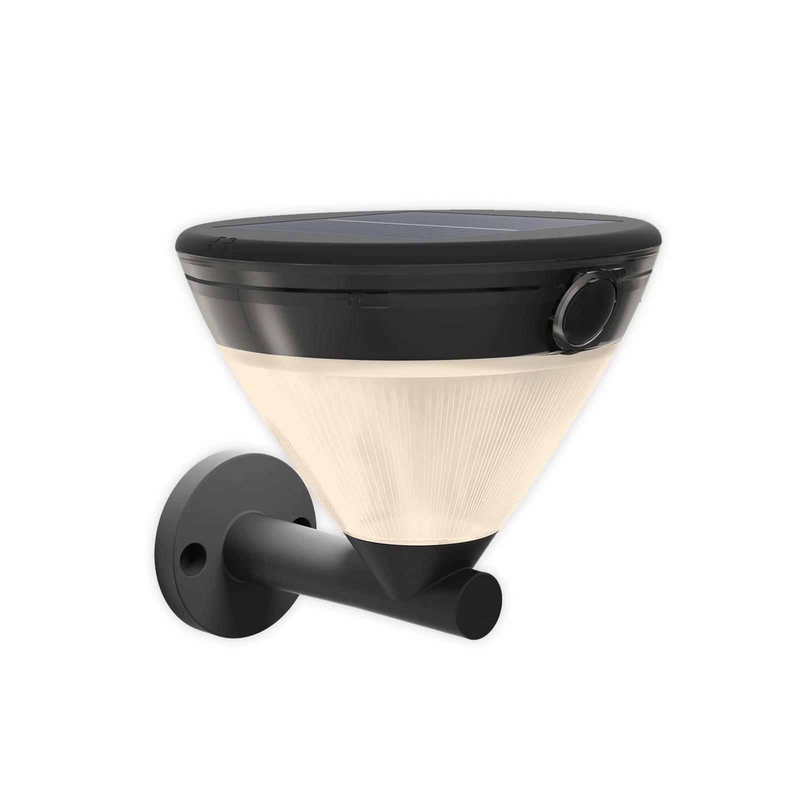 Philips LED-sončna stenska svetilka Kyna, črna, senzor, IP44 Philips LED-sončna stenska svetilka Kyna, črna, senzor, IP44