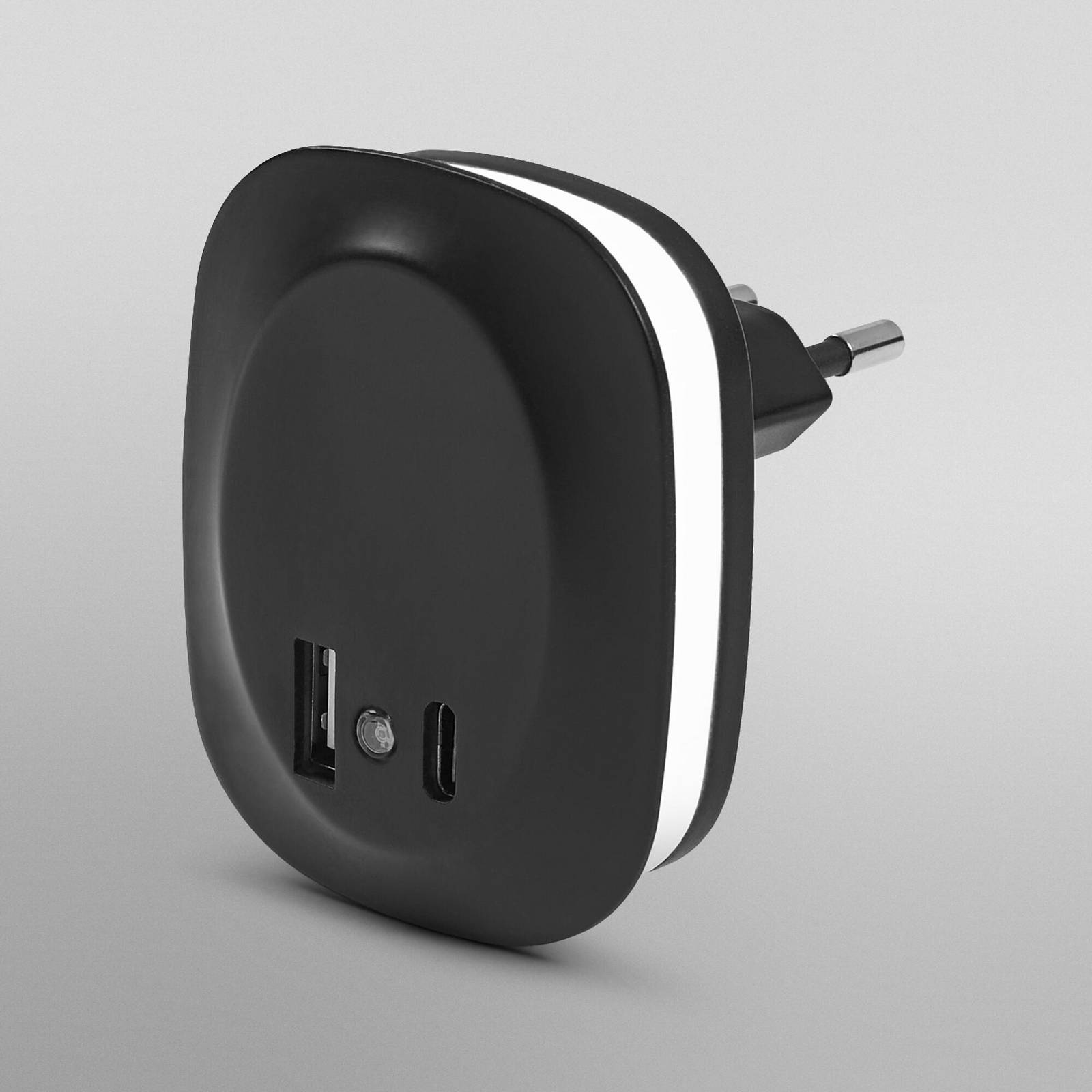 OSRAM lampka nocna LED LUNETTA EDGE, czarna Czujnik