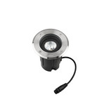 LEDS-C4 Gea Easy LED recessed floor light, grey, Ø 12.5 cm
