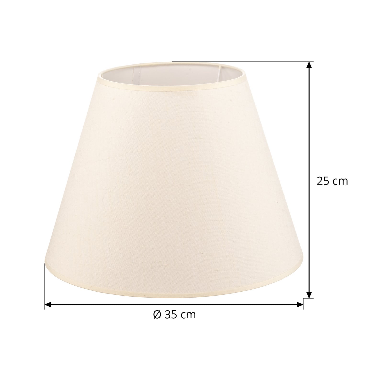 kap Sofia hoogte 25 cm, ecru kap Sofia hoogte 25 cm, ecru