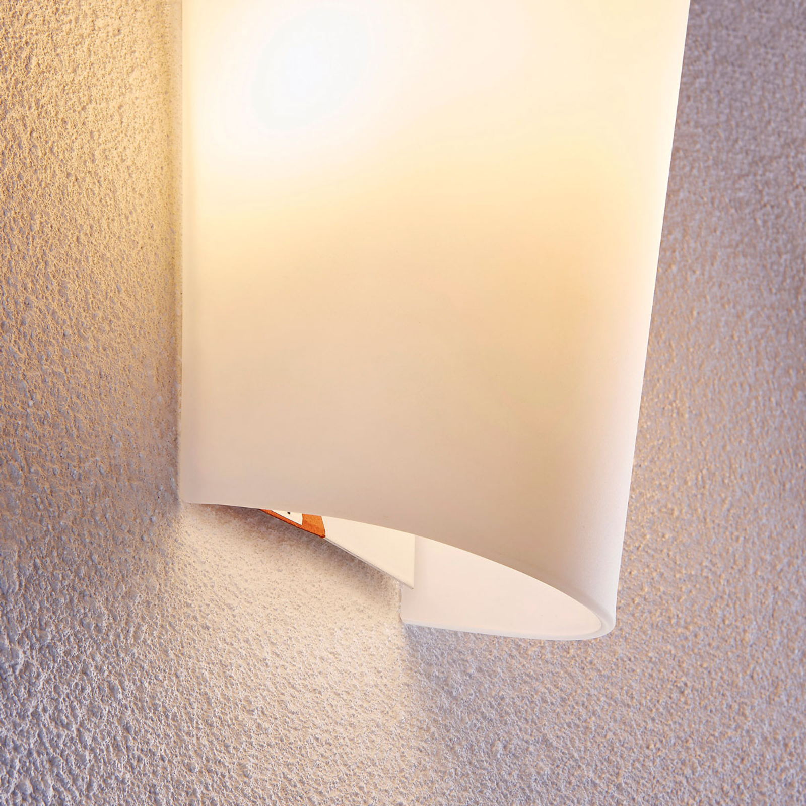 Aurora - elegant wall lamp with a glass lampshade