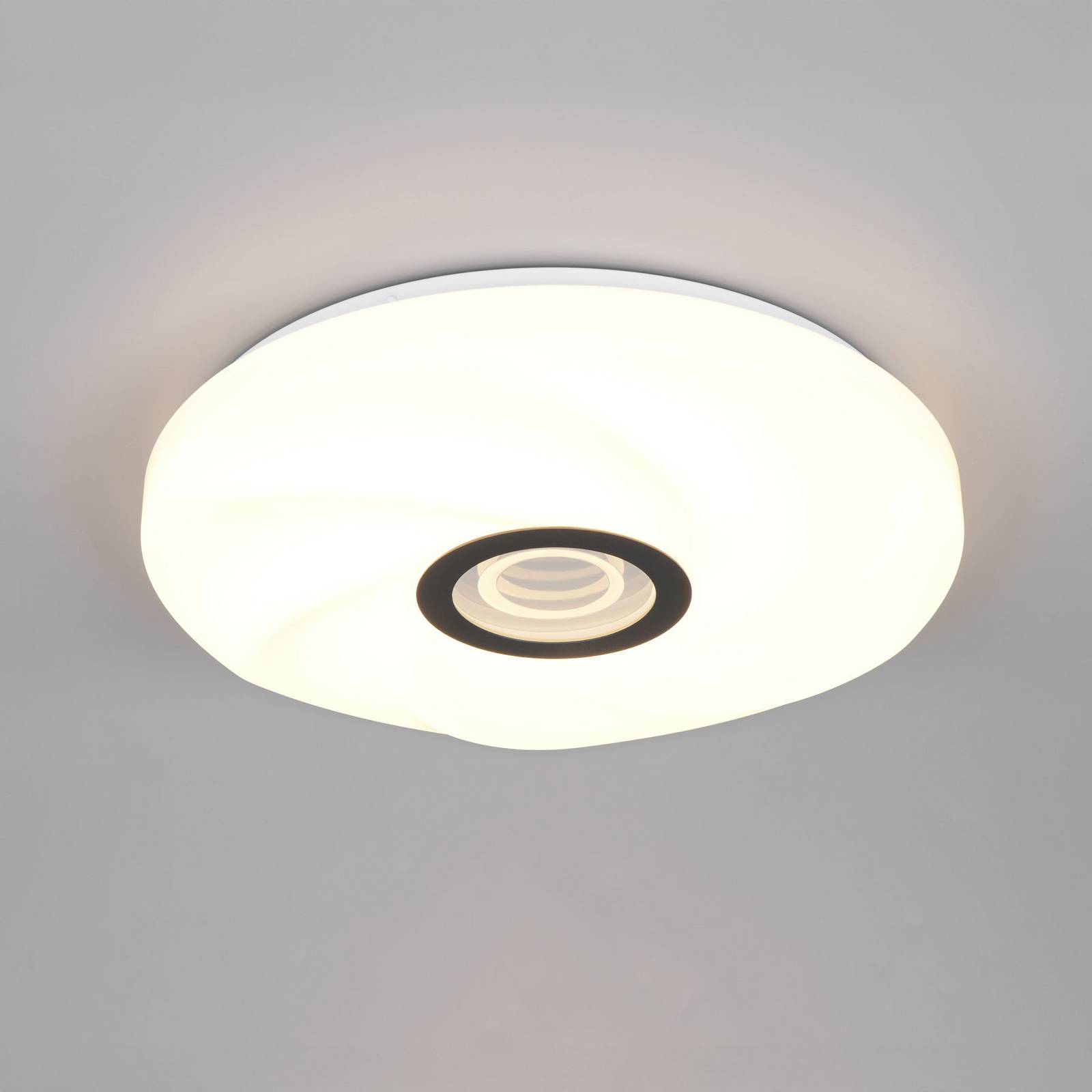 Reality Leuchten Plafonnier LED Sano, blanc, Ø 39 cm, CCT, télécommande