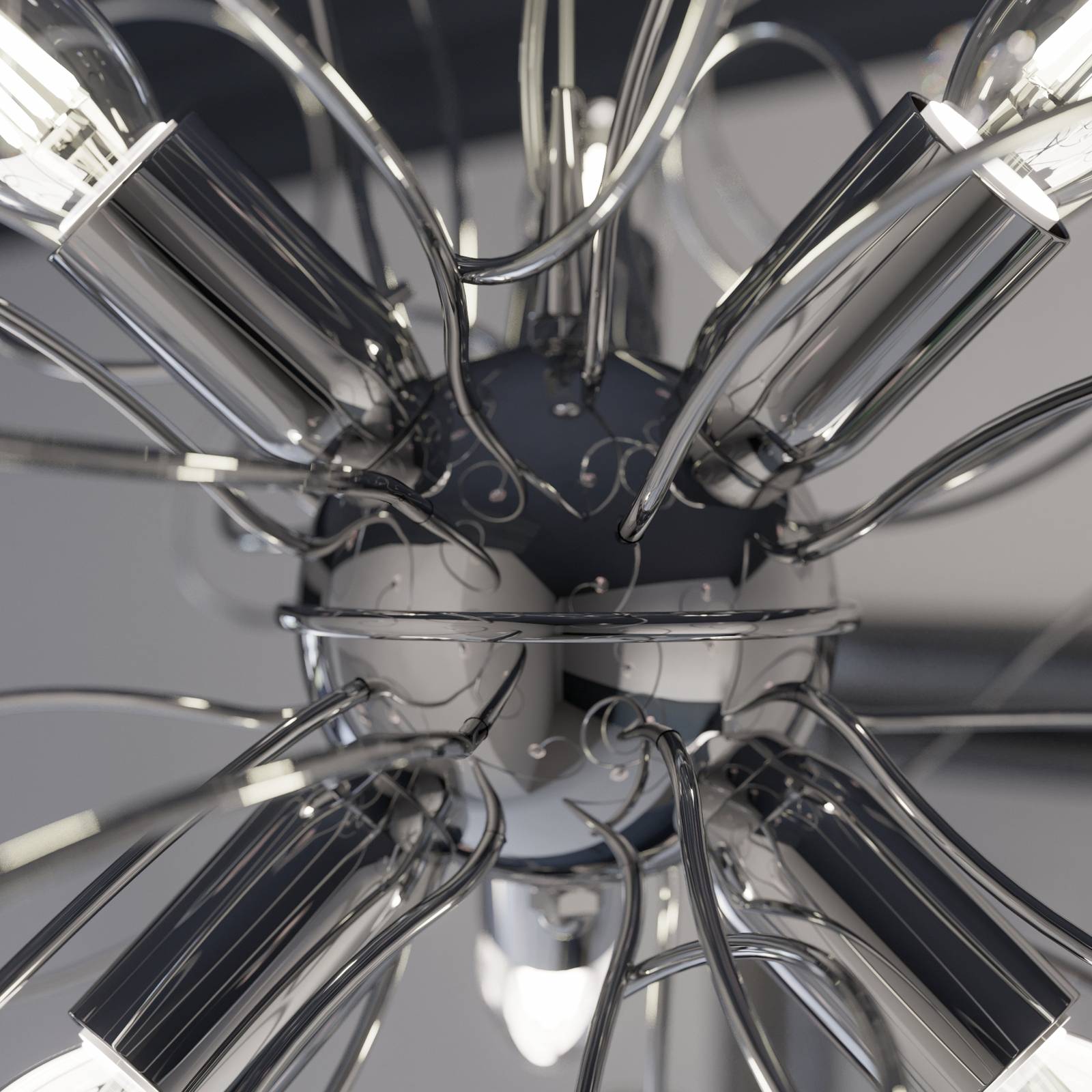 Lampa wisząca Trilly chrom z kryształami