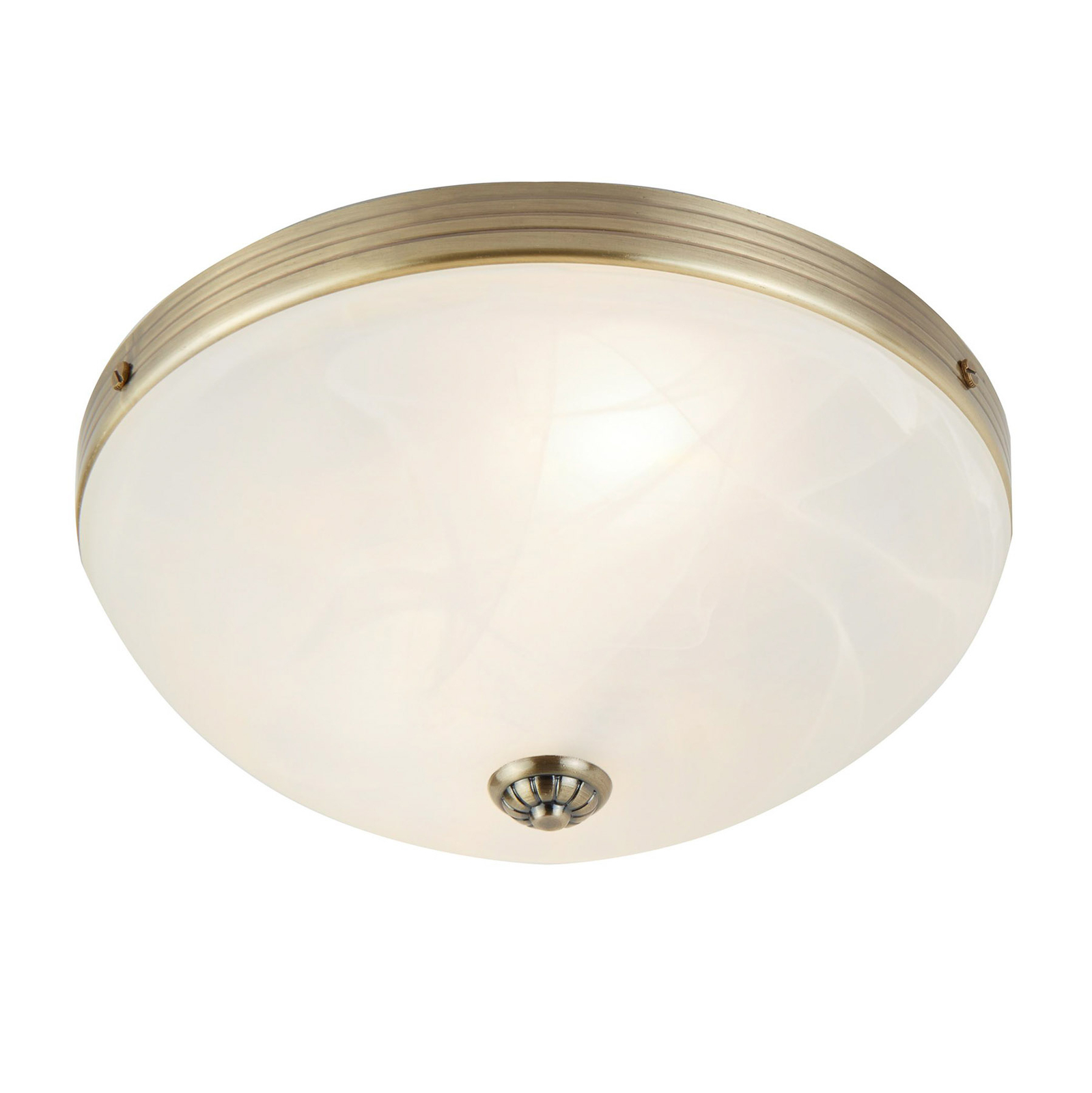 Windsor ceiling light with an antique brass look