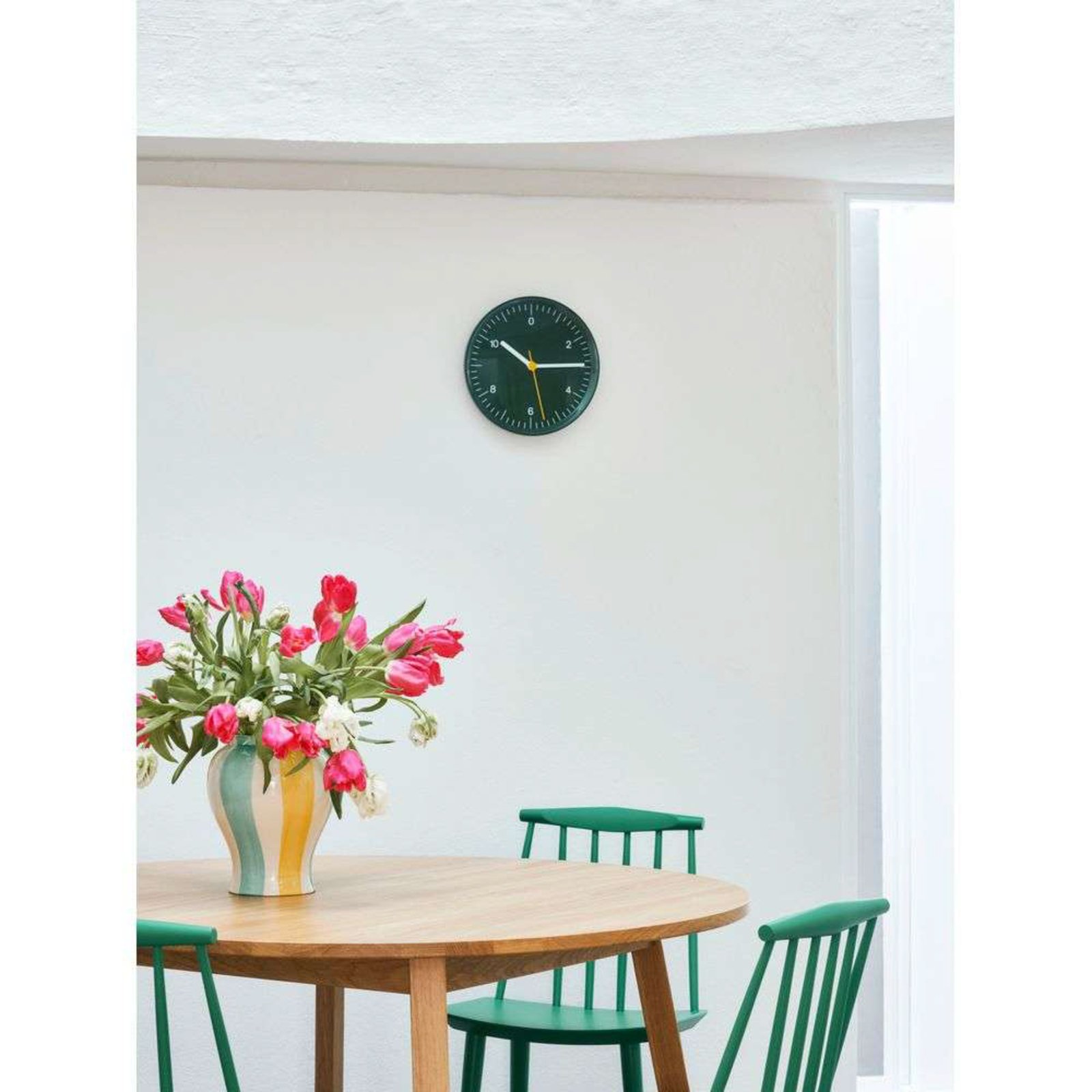 Wall Clock Green - Hay