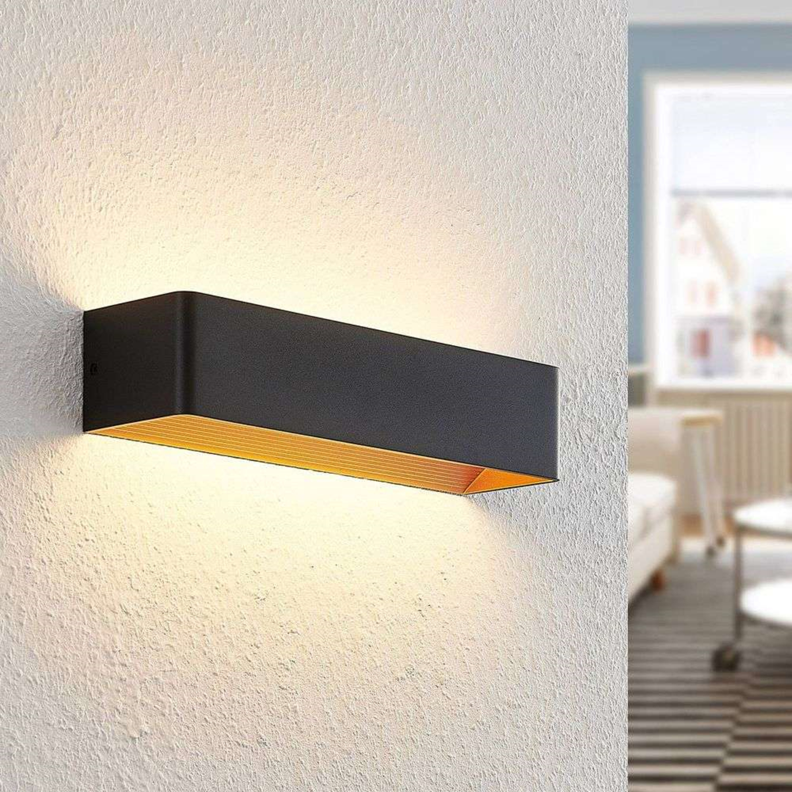 Karam LED Aplică de Perete W36,5 Black/Gold - Arcchio