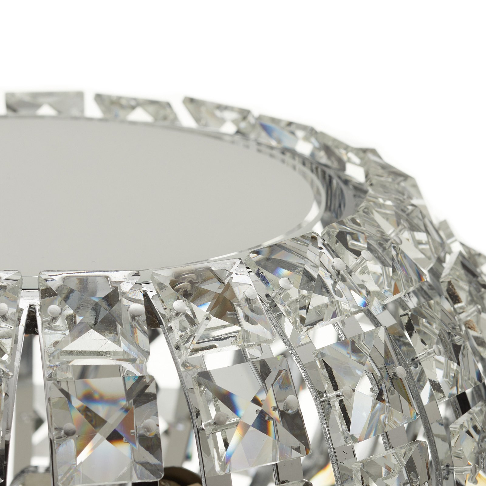 Tafellamp DIAMOND met kristallen, 24 cm