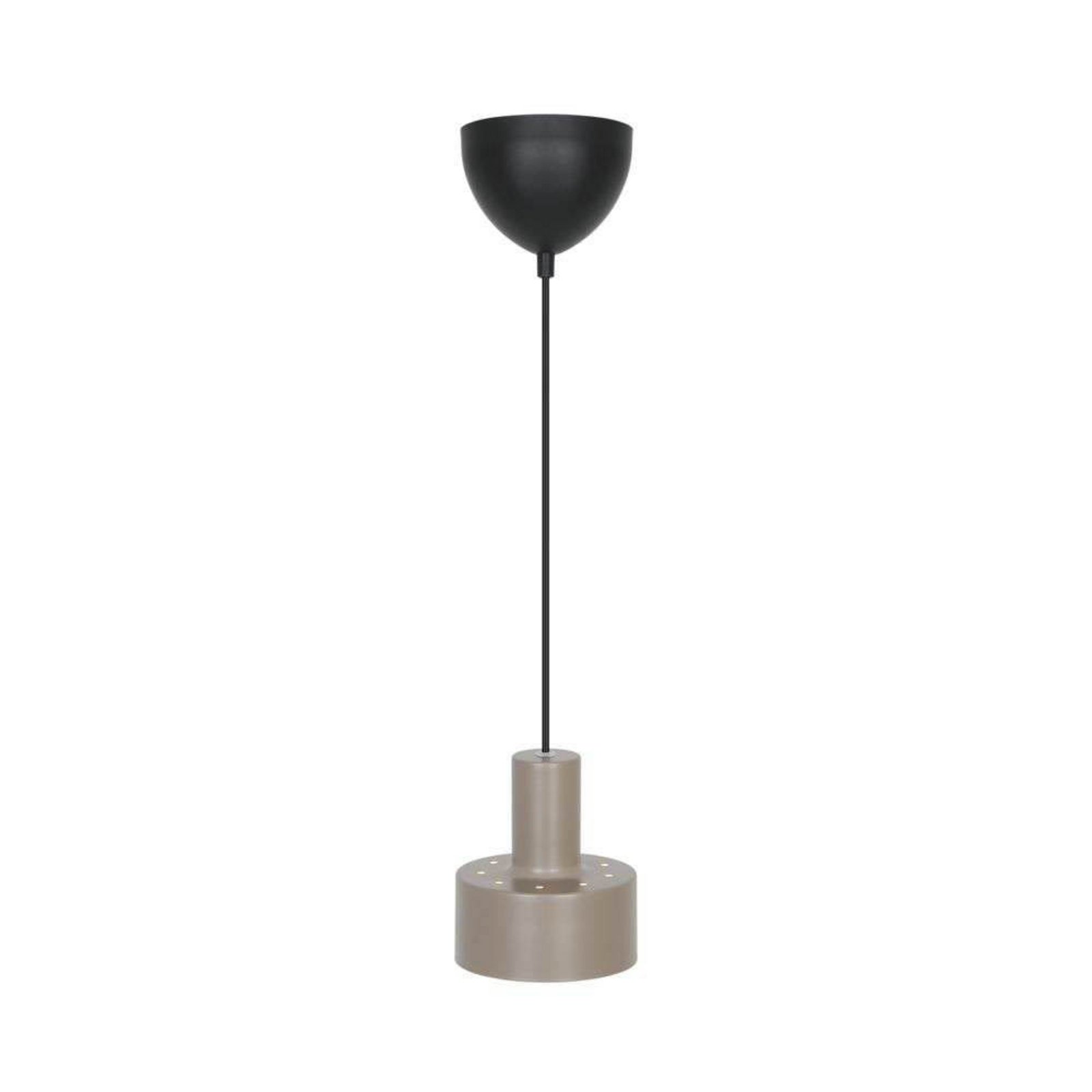 Hanglamp Matis, lichtbruin, Ø 13 cm, metaal