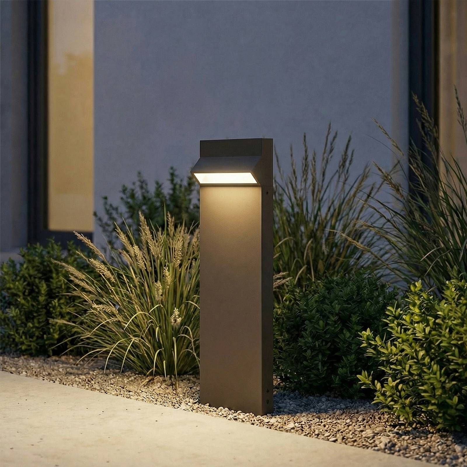Bornes lumineuses LED Arcchio Tovio, hauteur 50 cm, anthracite