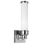 Payne LED-væglampe, krom, højde 36 cm, IP44 – FEISS
