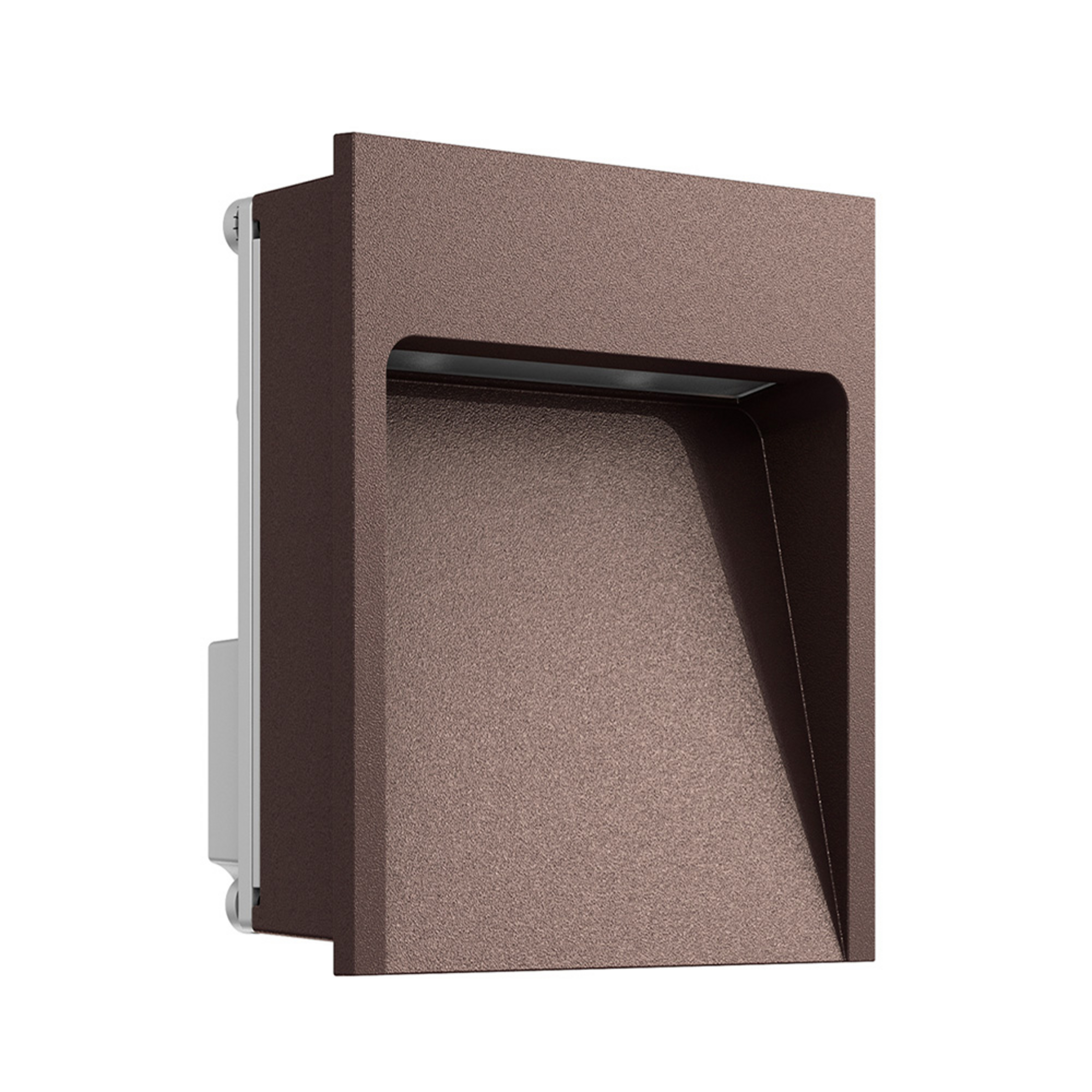 Luminária de parede embutida para exterior My Way, castanha, 2700K, IP65 - FLOS