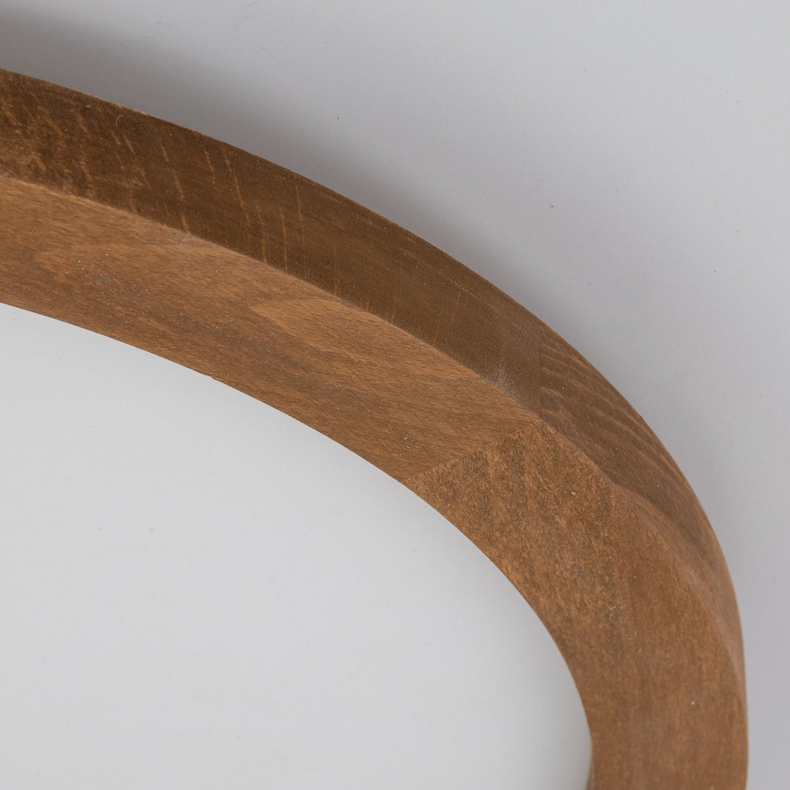 Aqua LED panel, walnut, Ø 42.5 cm, 36 W