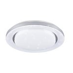 Candeeiro de teto LED Atria, Ø 58 cm, branco, plástico, CCT