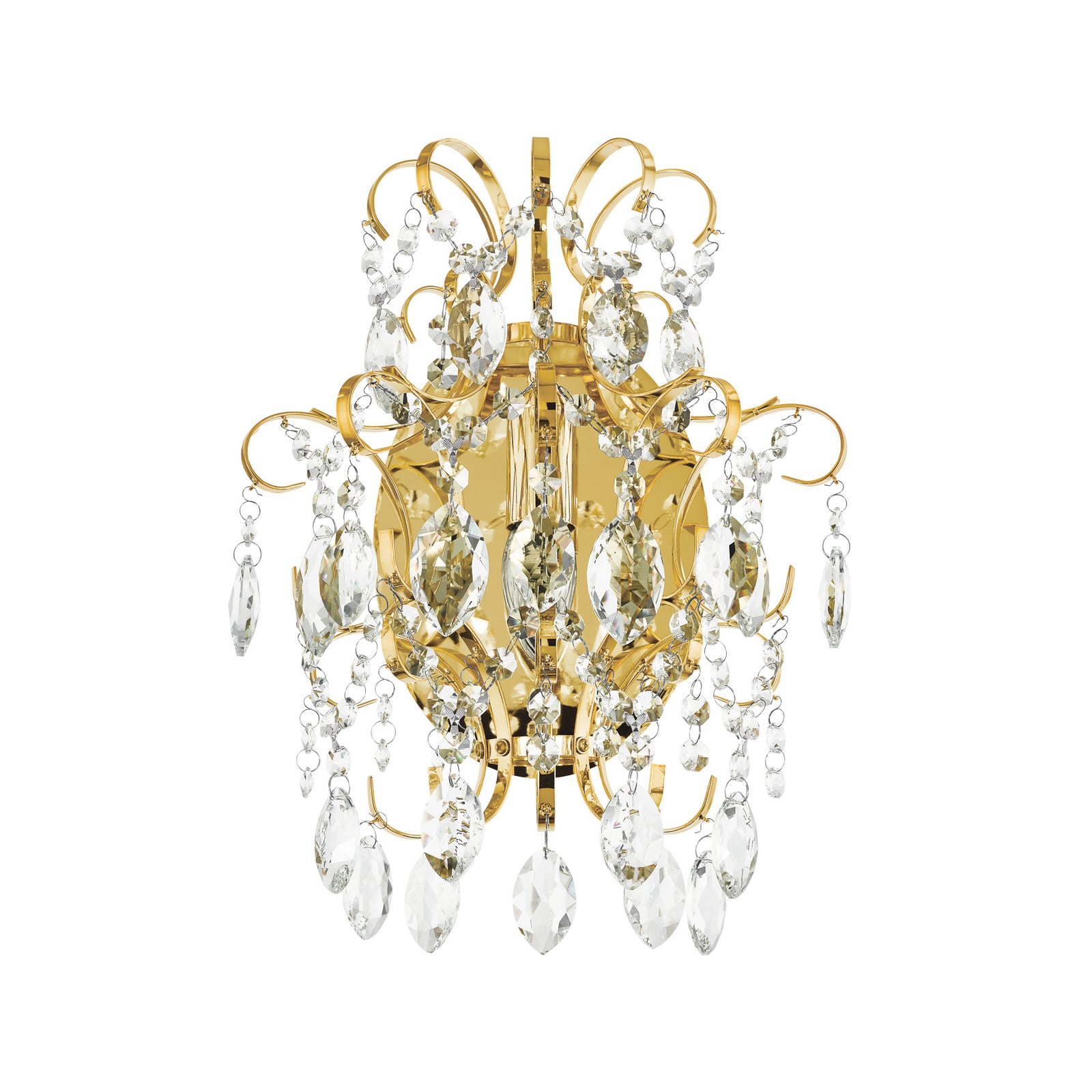 Fenoullet wall light, brass, height 37 cm - Stars of Light