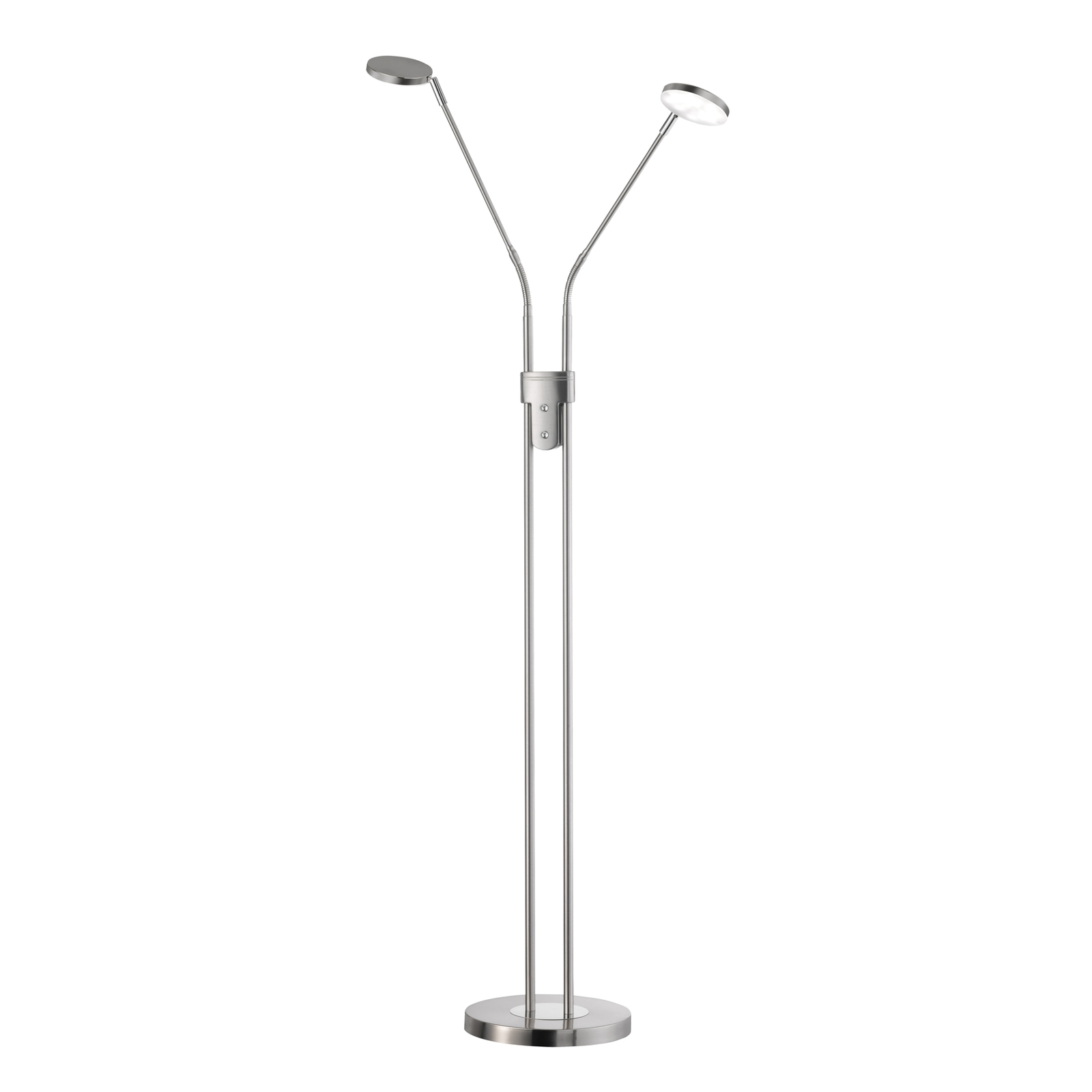 Lunia LED floor lamp, two-bulb, CCT, dimmable