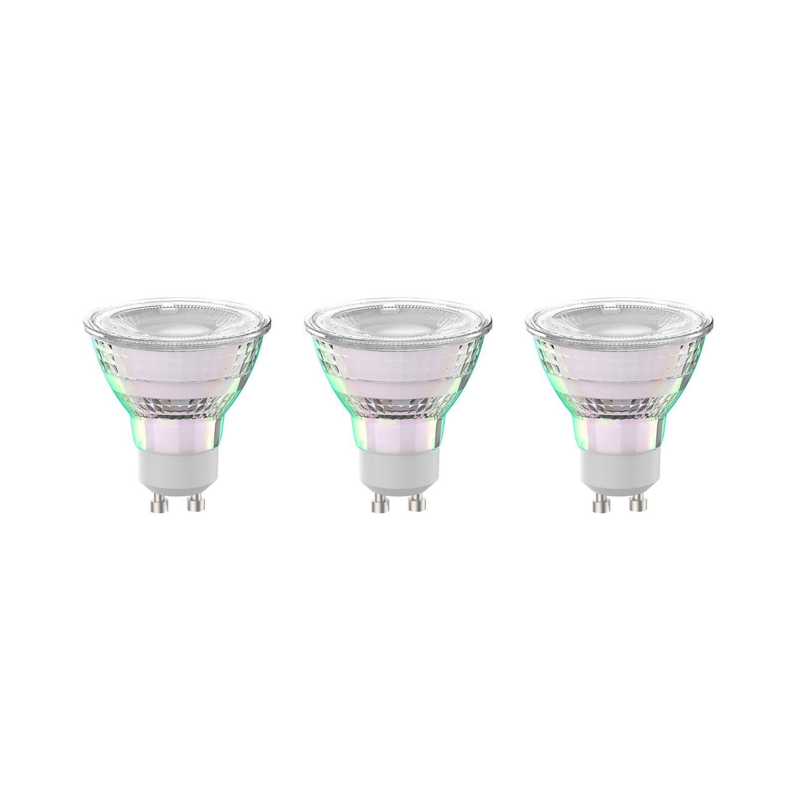 Conjunto de 3 lâmpadas LED Arcchio GU10 4.7W 2700K 850lm em vidro