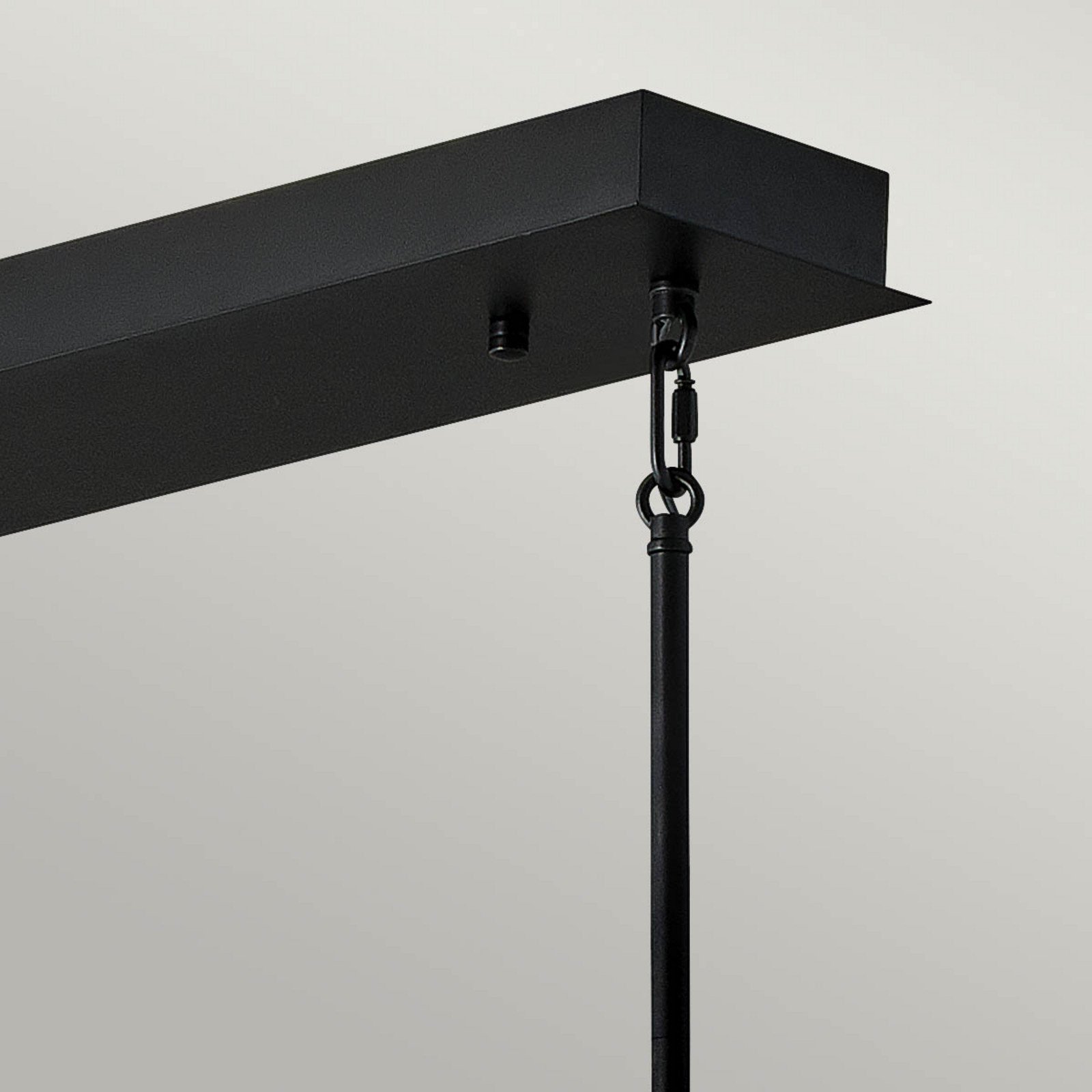Quintiesse Styx suspendată LED neagră 3.000 K 305 x 113cm - Camera de zi / sufragerie - modern - negru alamă - Metal