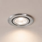BRUMBERG LED recessed spotlight BB09, RC dimmable, stainless steel