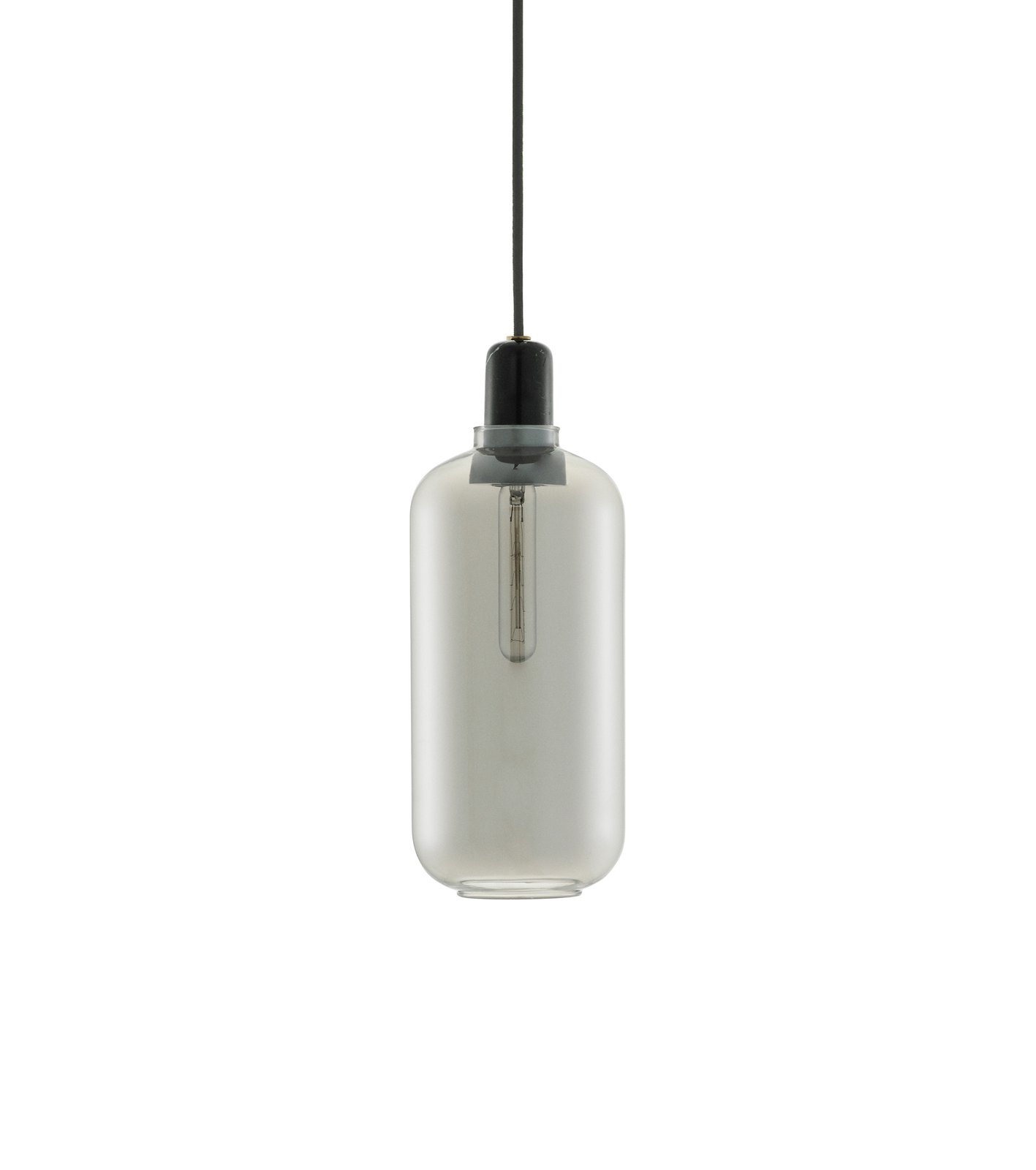 Amp Candeeiro Suspenso Large Smoke/Black - Normann Copenhagen