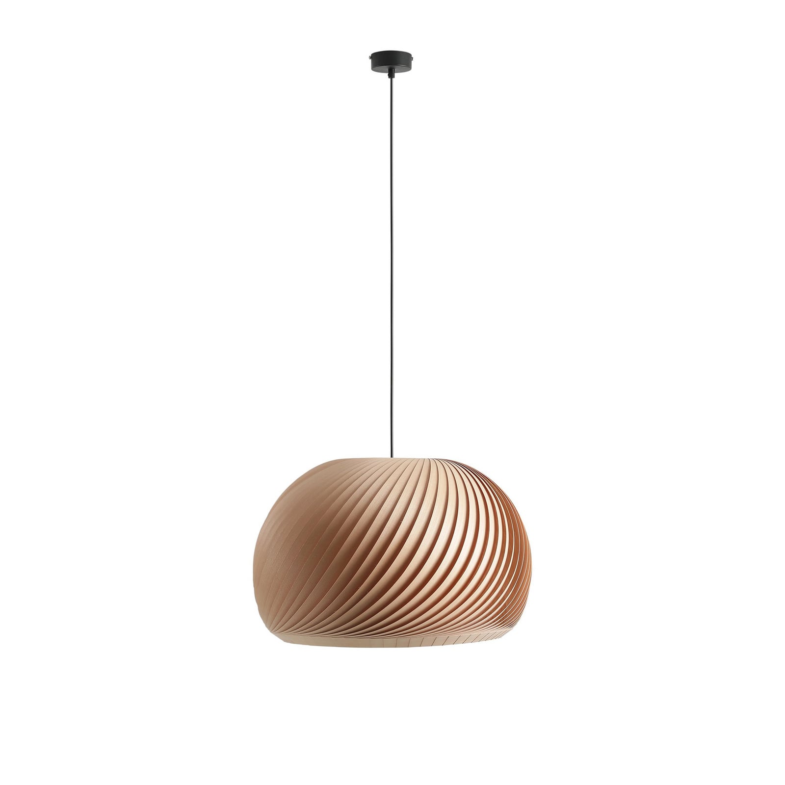 Żyrandol Janne, drewno bukowe, średnica 53 cm, E27 – ALDEX