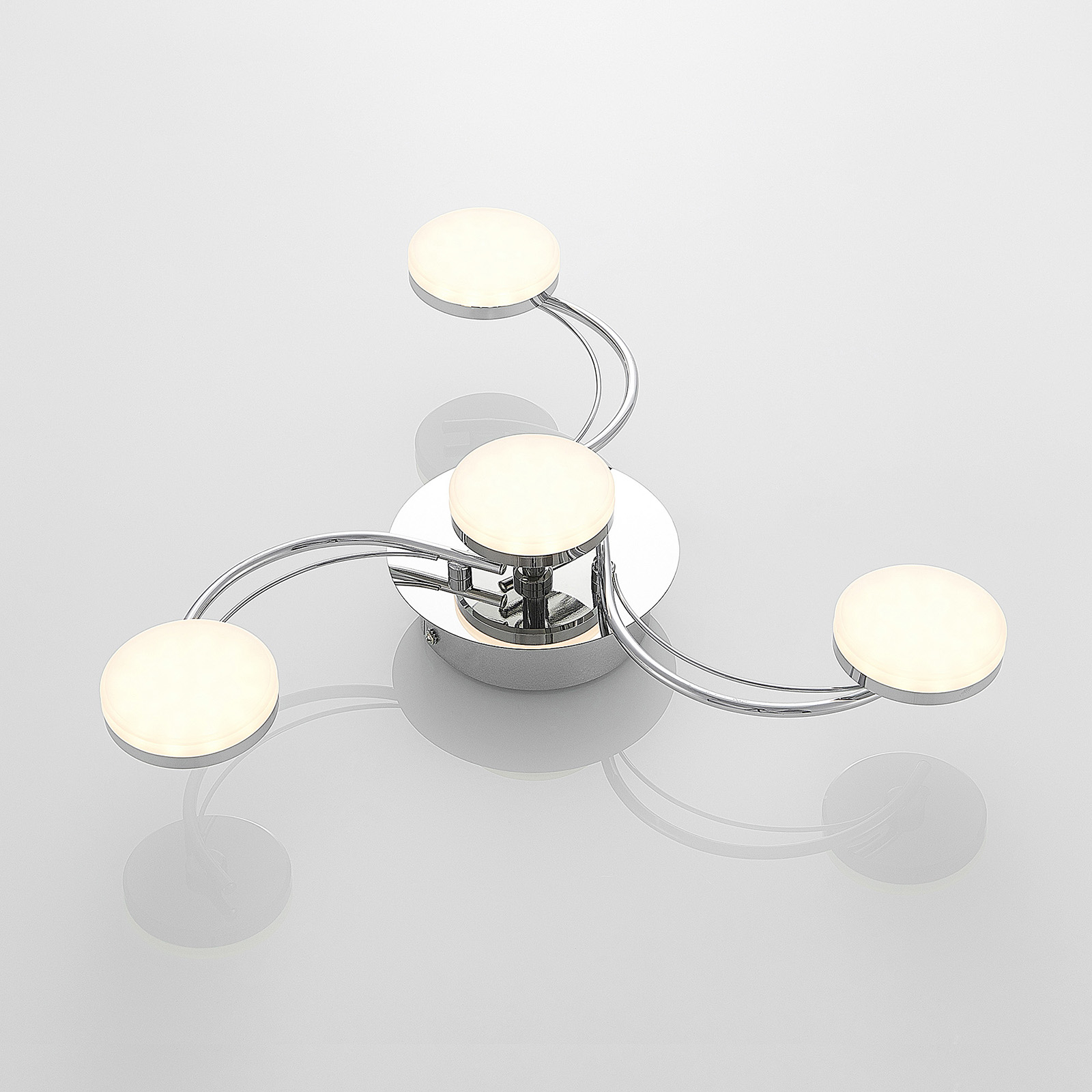 Lindby Dyln lámpara LED de techo, espiral, 4 luces
