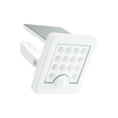 Foco LED solar de pared para exteriores Luton Sensor, blanco, ancho 13 cm