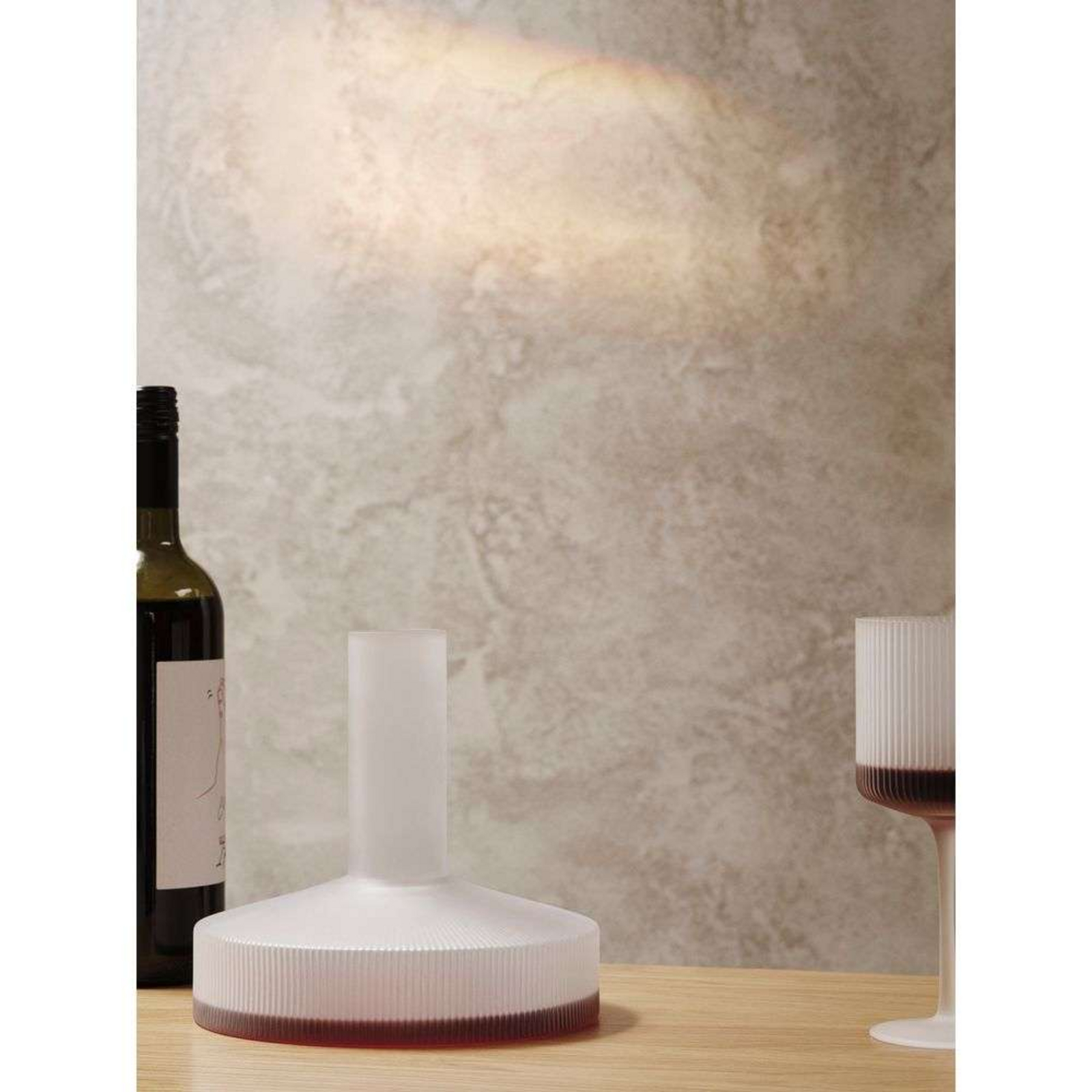 Ripple Wine Carafe Frosted - ferm LIVING