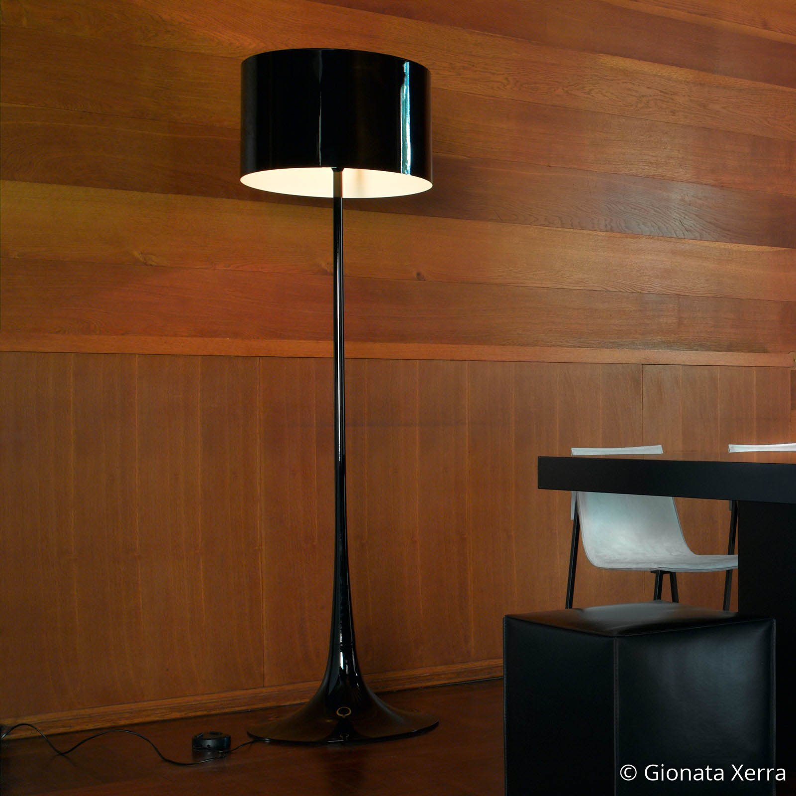 Spun Light Floor Lamp Black - Flos 