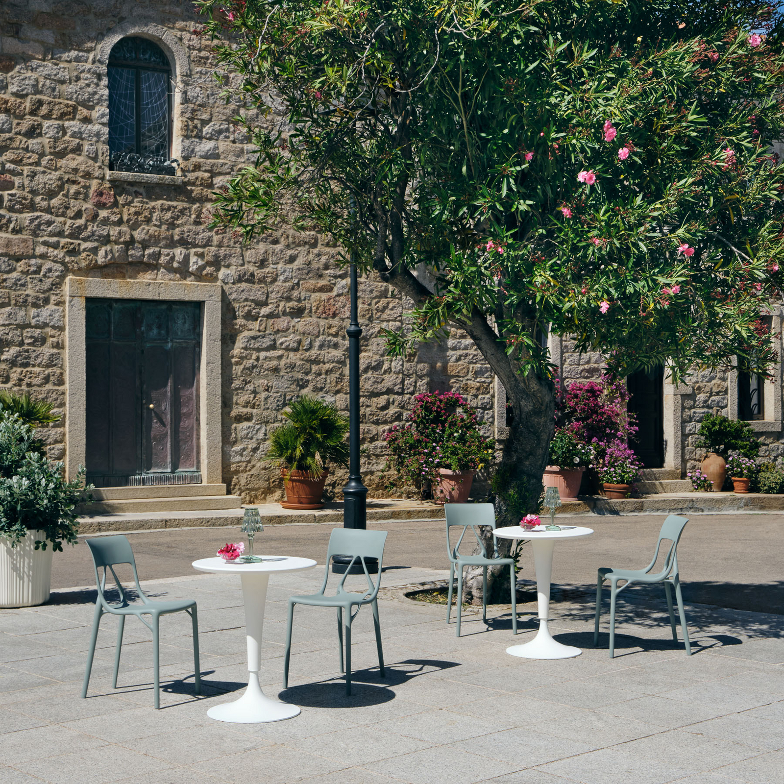 Chaises A.I. Lite, vert Hauteur 80 cm, lot de 2 - Kartell