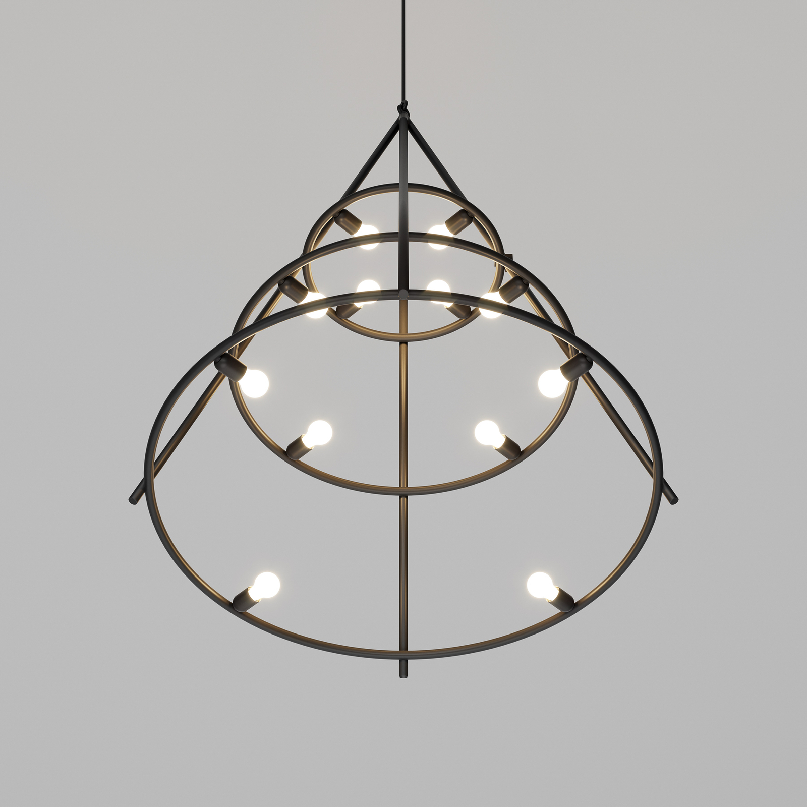 Artemide El Porís pendellampa, Ø 120cm 12-ljus