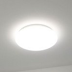 DOTLUX LED stropna svjetiljka LUNA, bijela, Ø 33 cm, PMMA, CCT IP44