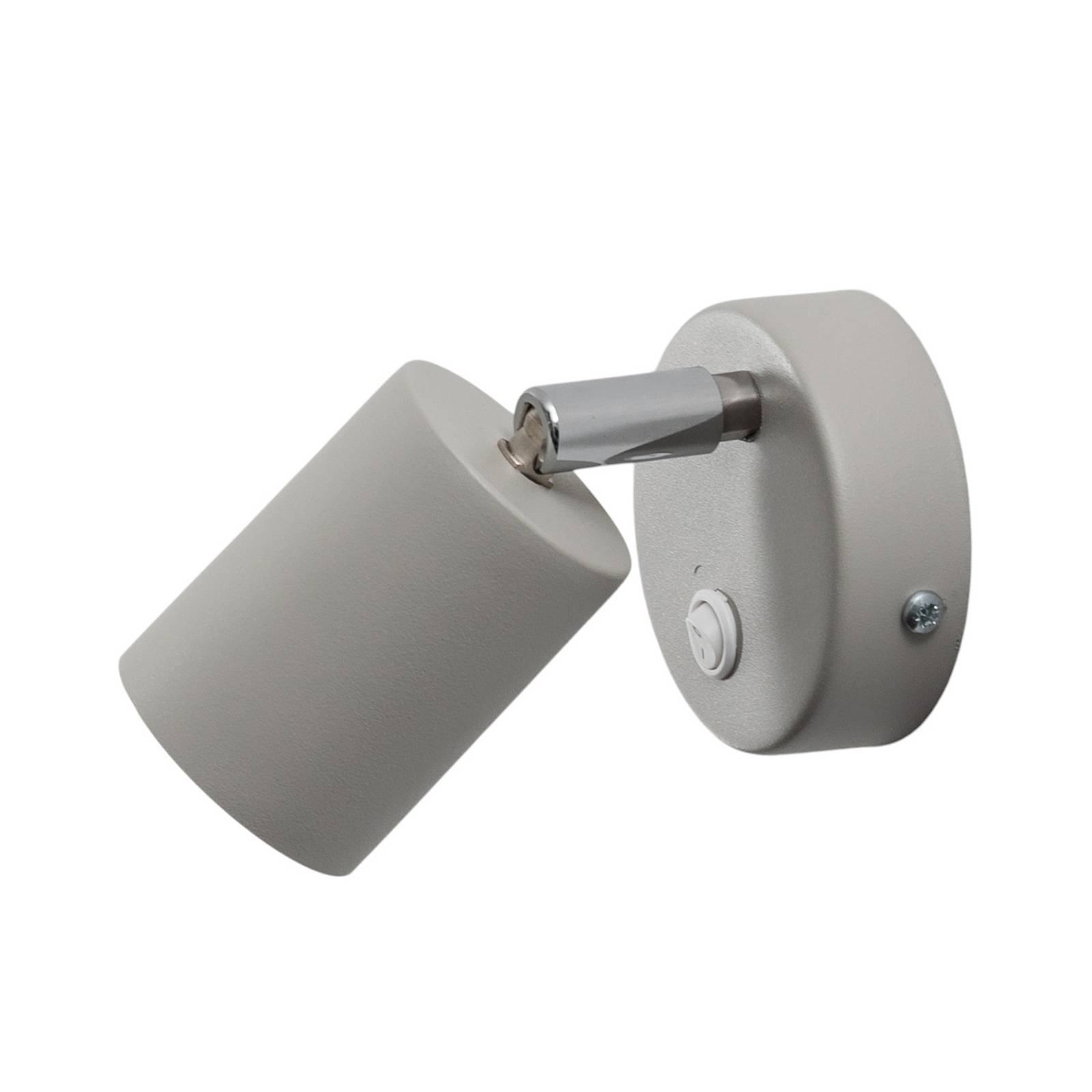 Wandstrahler Fun, grau, 14 cm hoch, verstellbar, GU10 günstig online kaufen