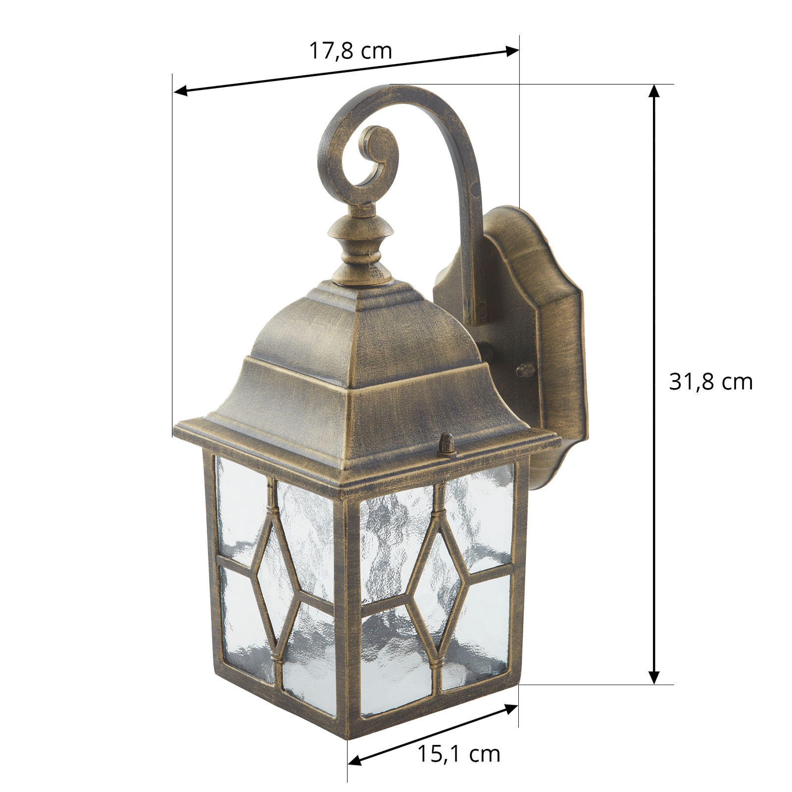 Lindby Purnima wall light in a lantern look