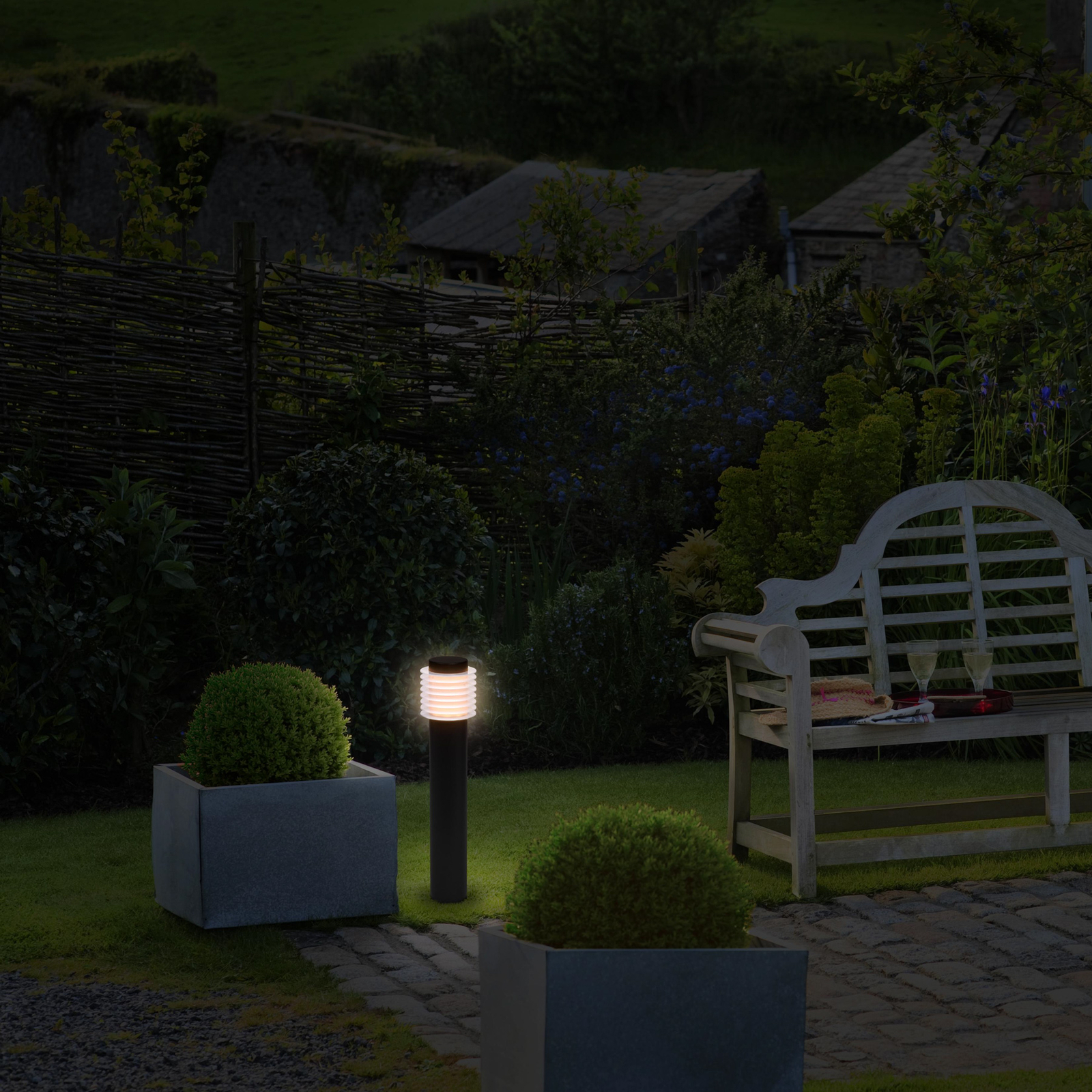 LEDVANCE LED tuinpadverlichting Endura Hybrid Rondo, donkergrijs