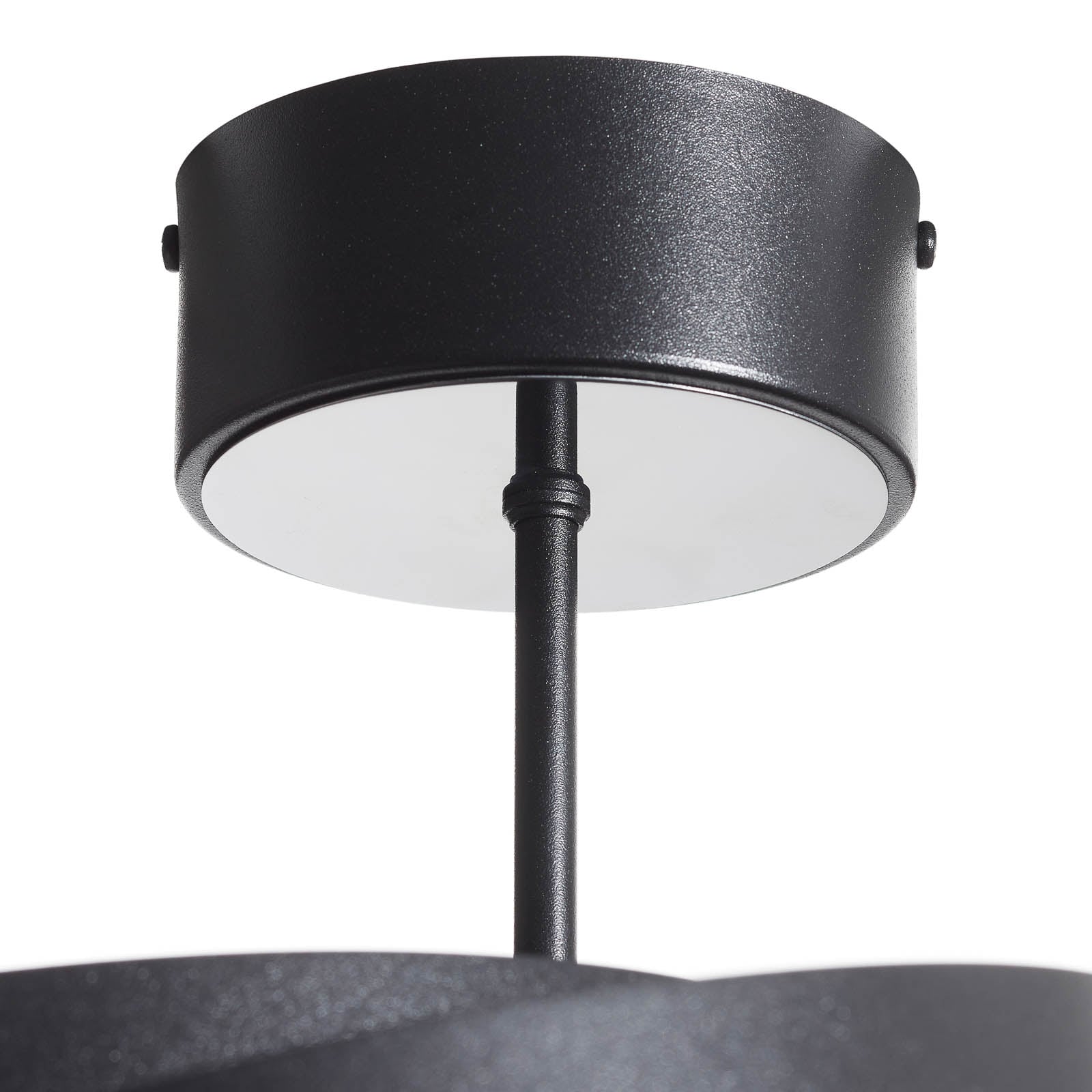 Vento Deckenleuchte, schwarz, Ø 60 cm, Metall, E27 - Domiluce