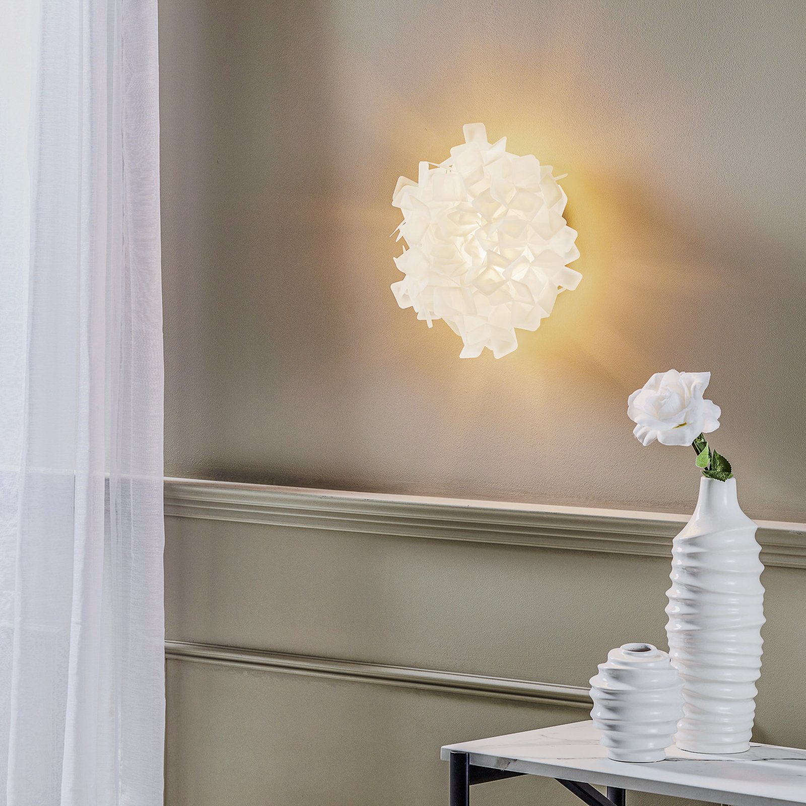 Clizia Taklampe/Vegglampe Mini Hvit - SLAMP