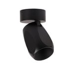 Facet W70 LED-Deckenlampe, schwarz, Metall, Ø 7cm - Antidark