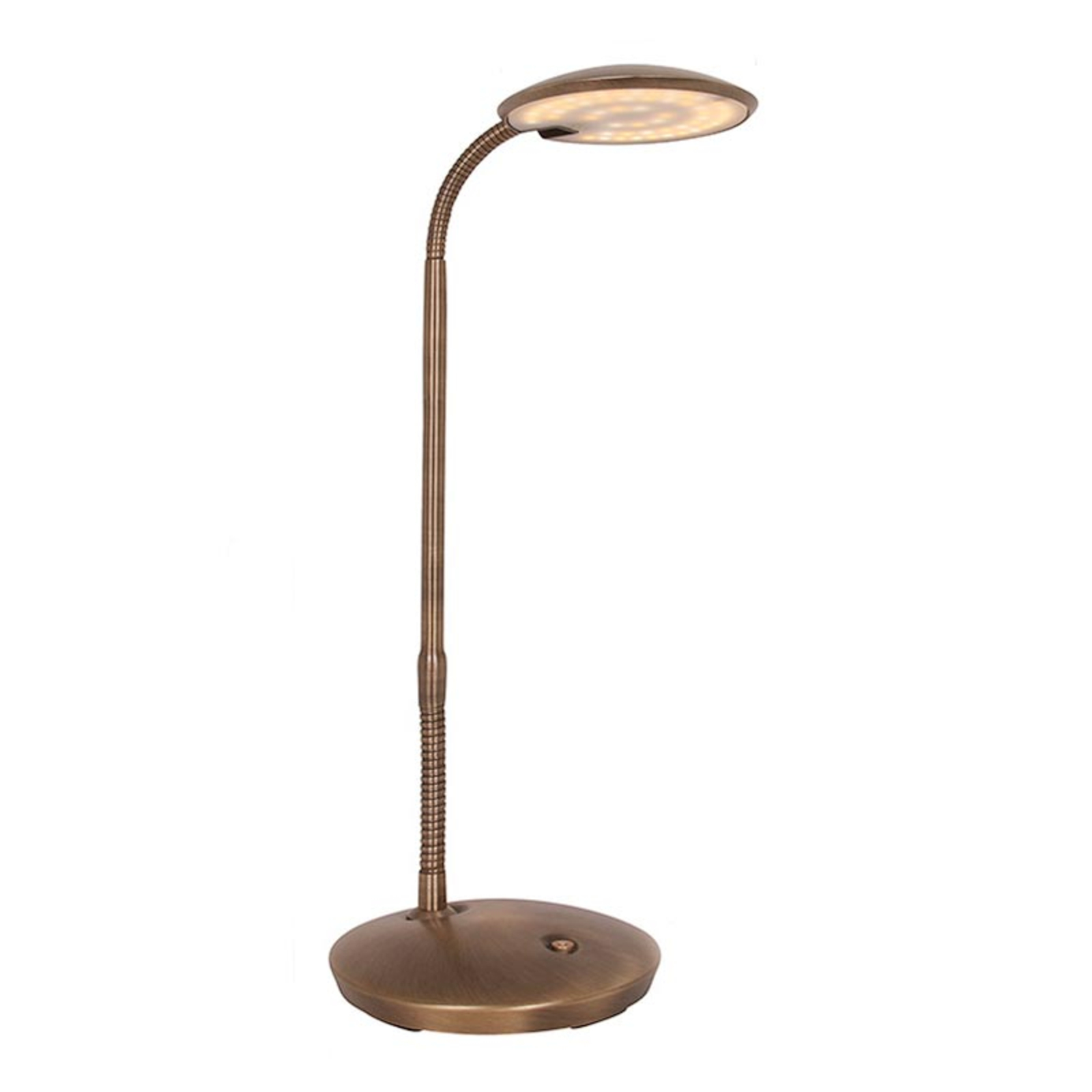 So stmievačom – stojaca LED lampa Zenith bronz
