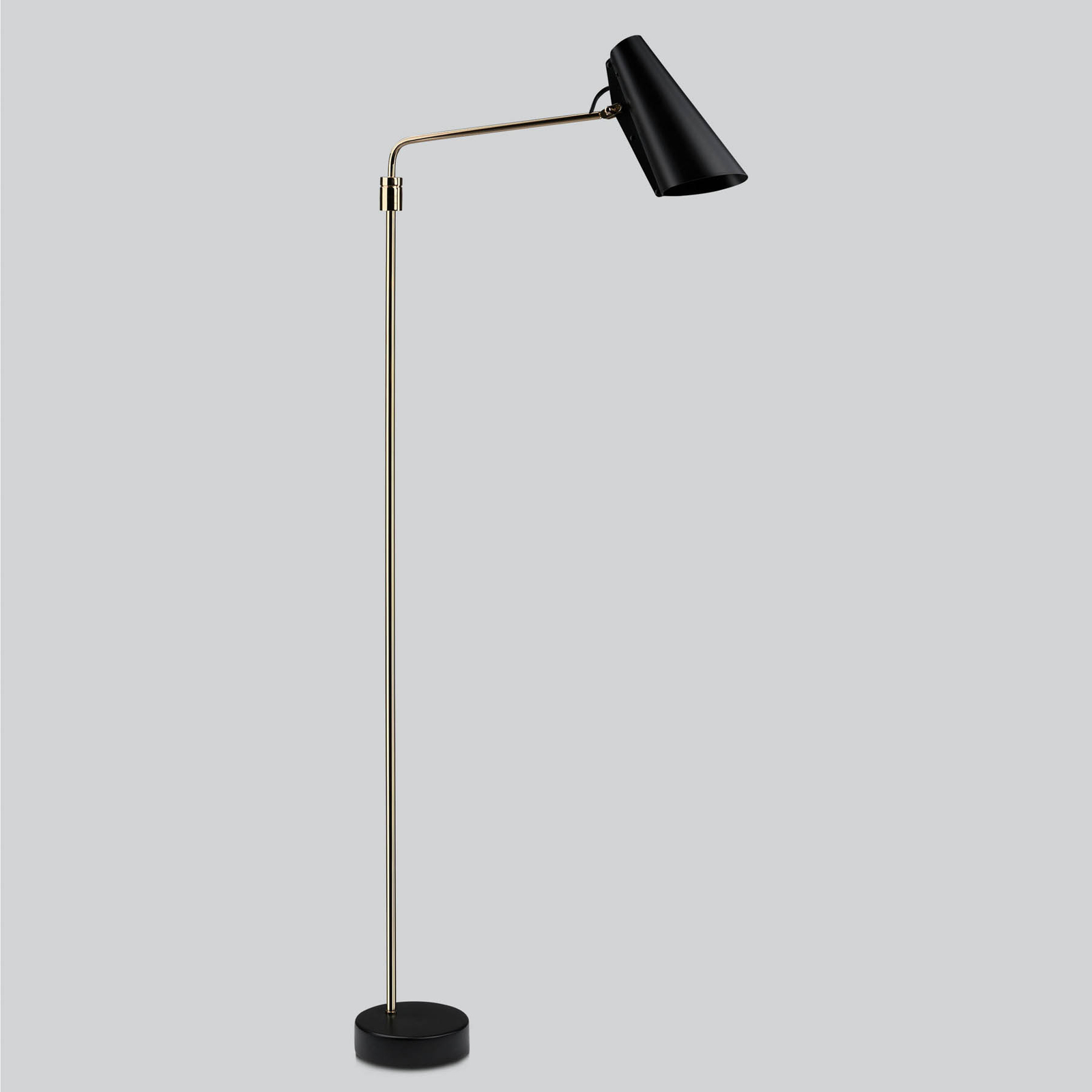 Birdy Vloerlamp Swing Black/Brass - Northern
