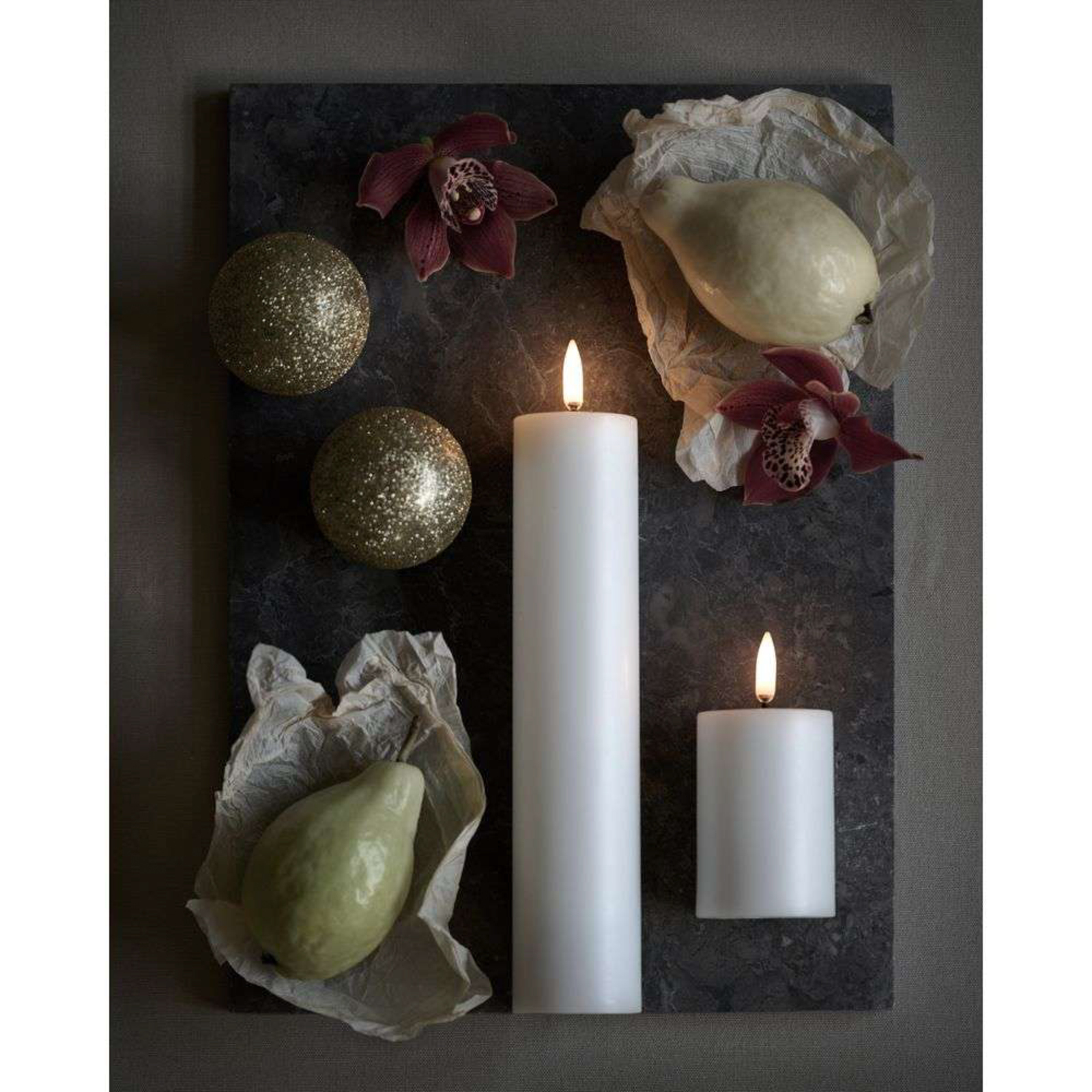 Pillar Candle LED Nordic White 5,8 x 22 cm - Uyuni Lighting