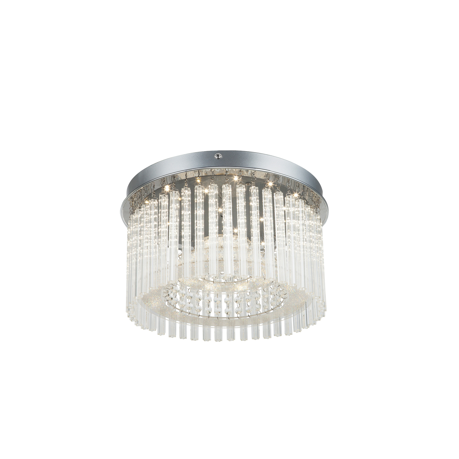 LED-taklampa Joyce med kristallbehang Ø 37 cm
