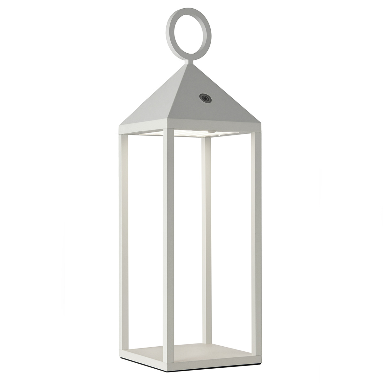 Sompex Cargo LED table lamp, outdoors, white, 47 cm, aluminium, 2.2 W, energy efficiency: A+, L: 14 cm, W: 14 cm, H: 47 cm