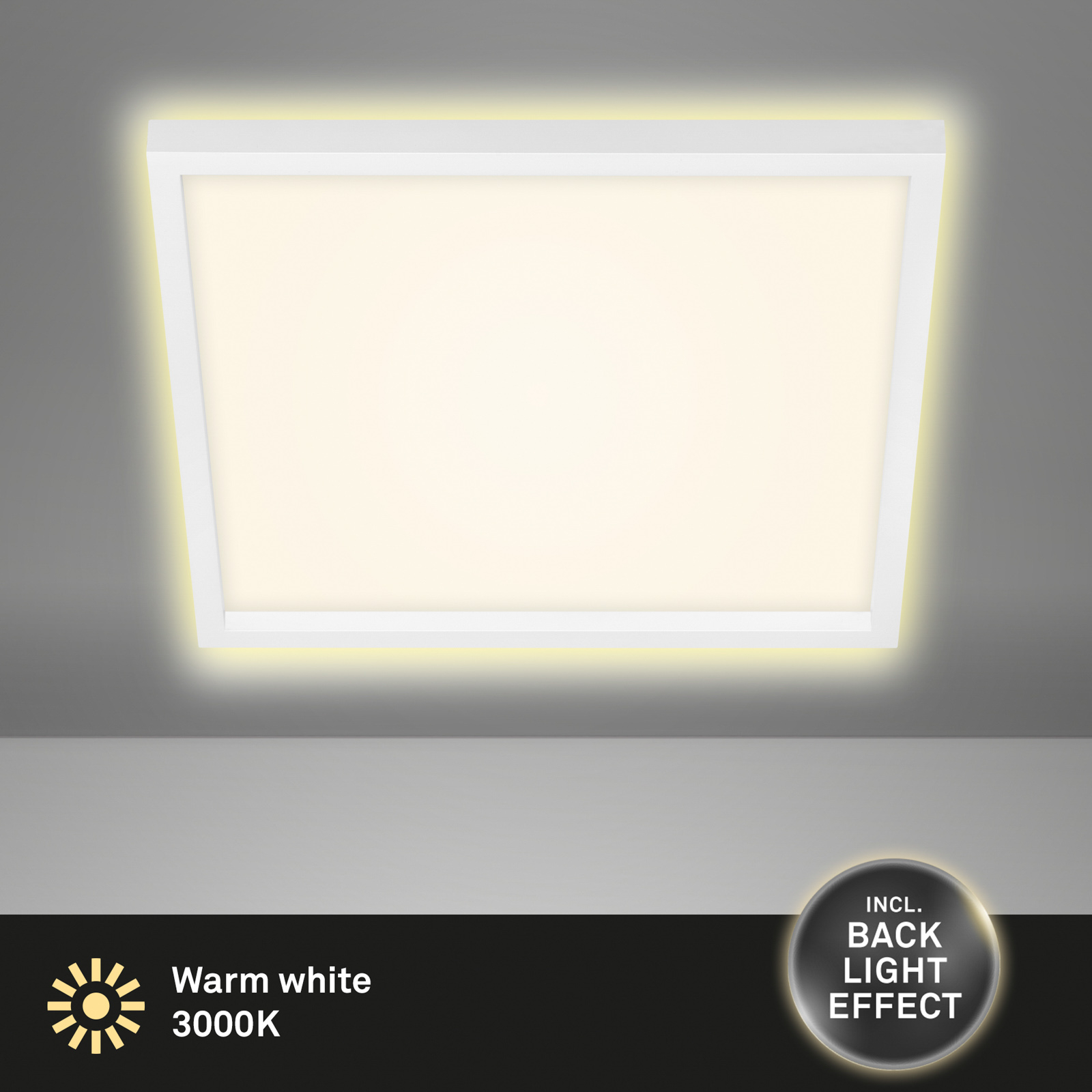 LED lubinis šviestuvas 7364, 42 x 42 cm, baltas