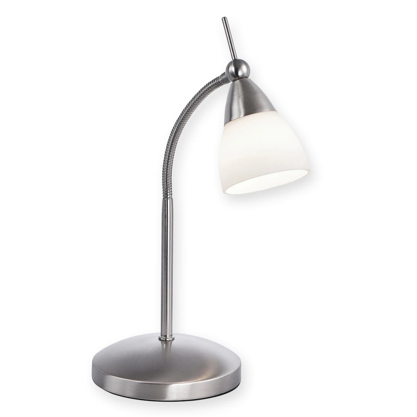 Paul Neuhaus Tischleuchte Pino, grau, 45 cm, dimmbar, G9
