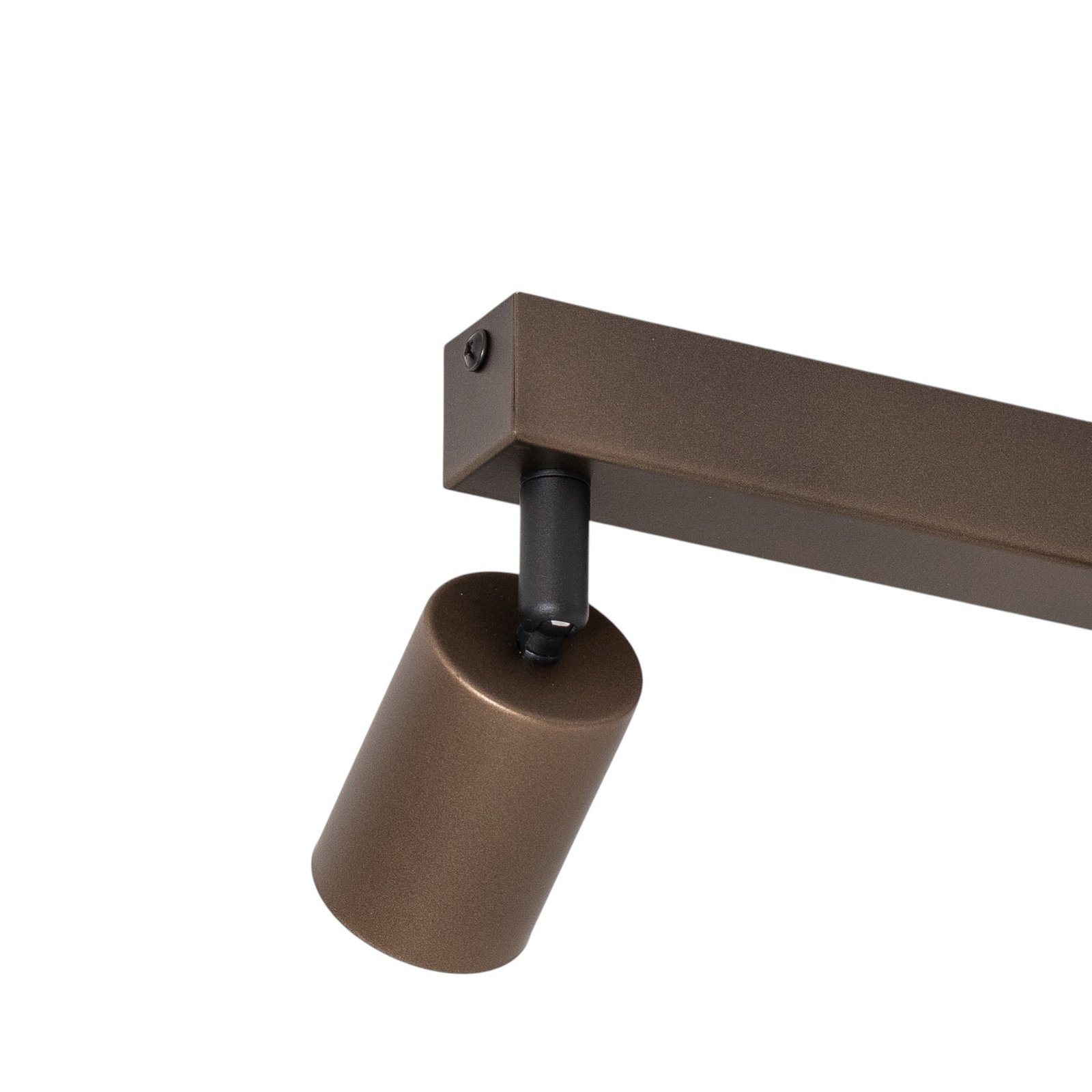 Spot pour plafond Top, ajustable, brun, à 4 lampes linear