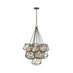 Kroonluchter Astrid, metallic brons, 11-lamps