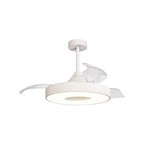 Coin LED-Deckenventilator, weiß, DC leise, CCT - Mantra