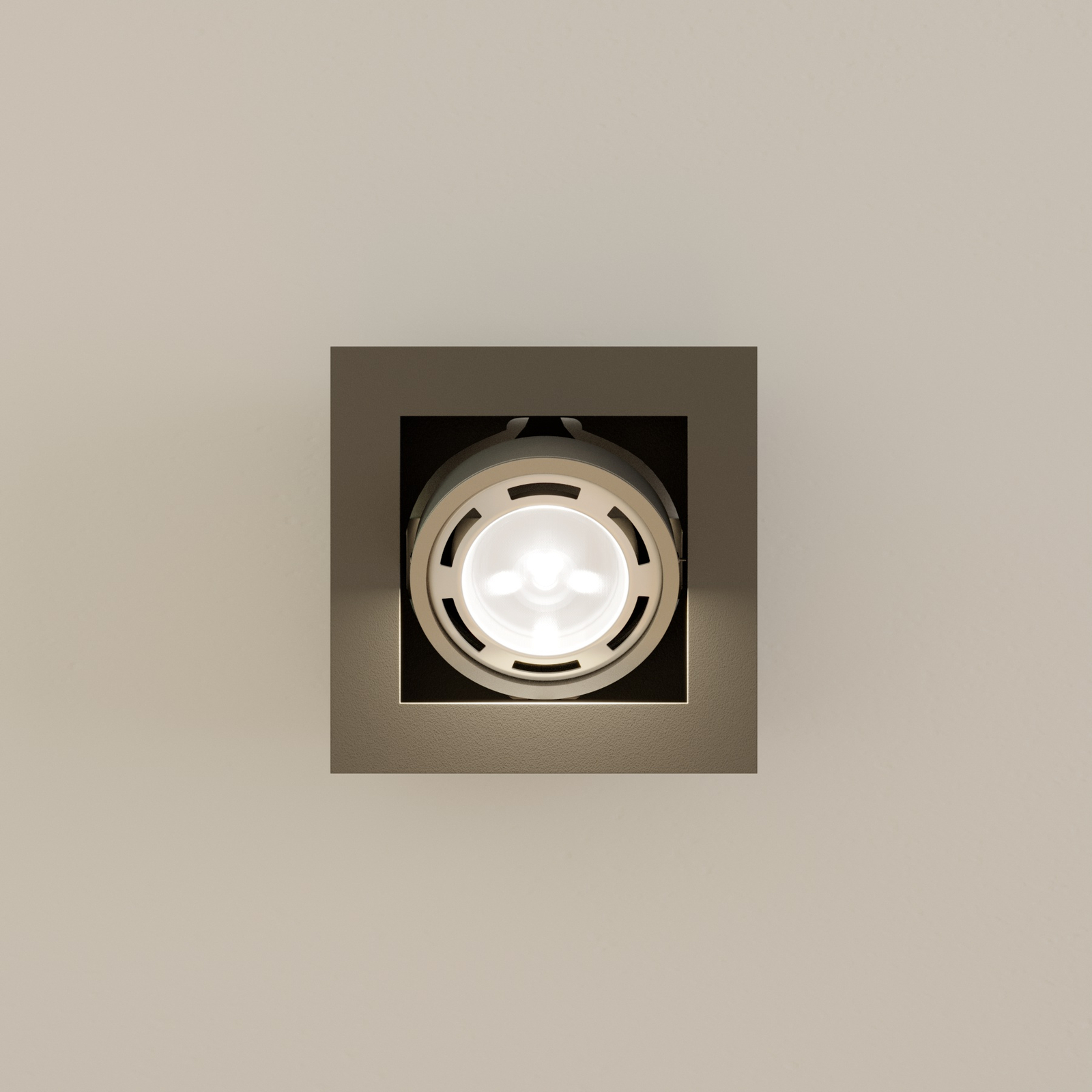Plafondspot Ronka, GU10, 1-lamp, donkergrijs